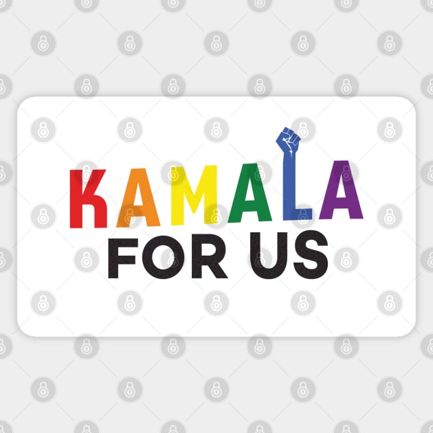 Kamala for US - Rainbow Sticker by guayguay